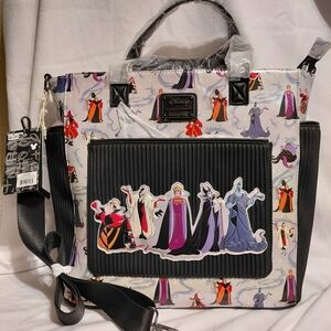 Disney Villains Tote Bag - Black, White, Purple, Red